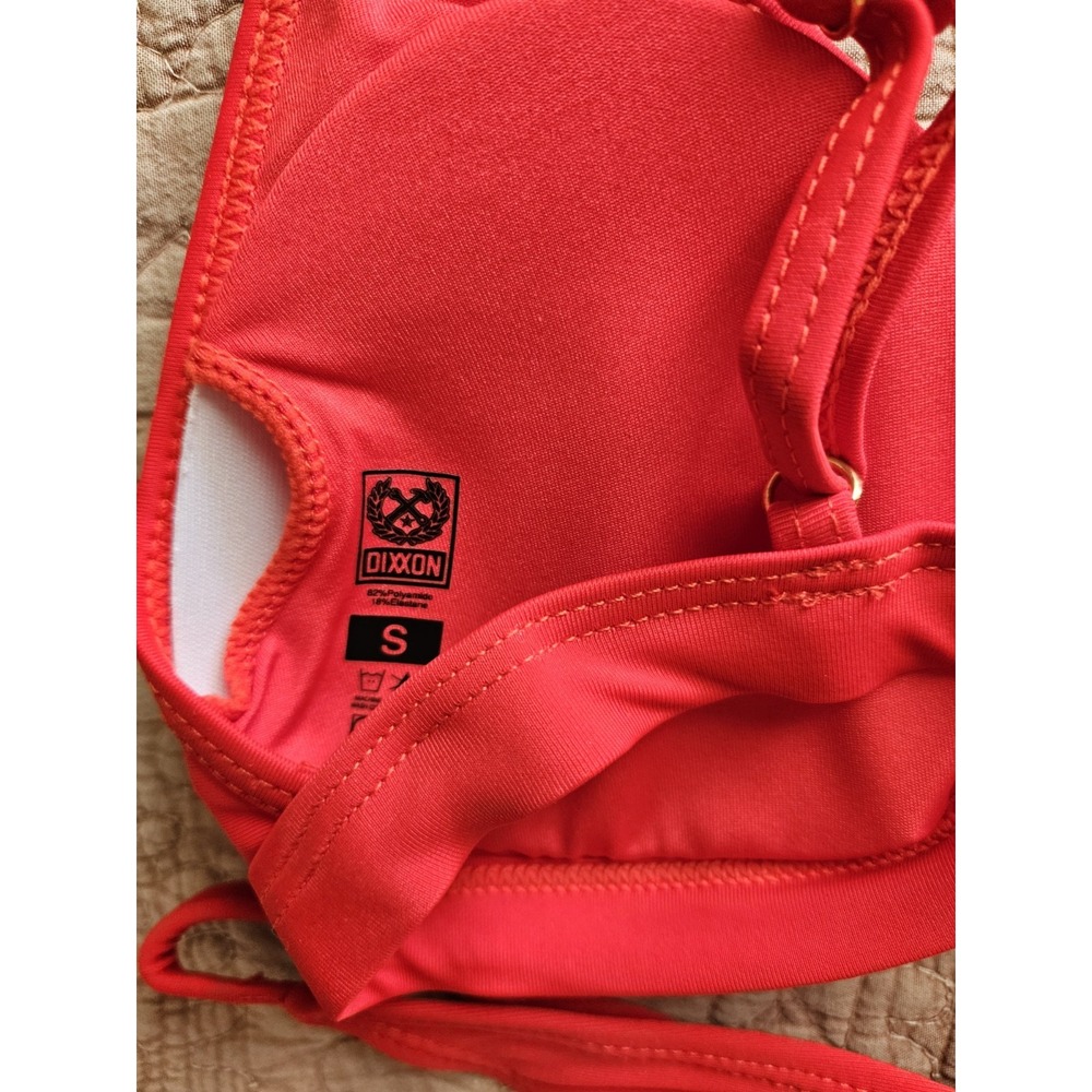 NIP Dixxon Premium Swimwear "Red" Tanning Suit, Top and Bottom, S - Picture 4 of 7